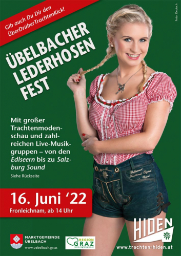 Übelbacher Lederhosenfest Do 16.6.22 Fronleichnam dabei 06644512100 mit AllroundDancer  Freizeit u. Tanzclub Andreas u. Friends